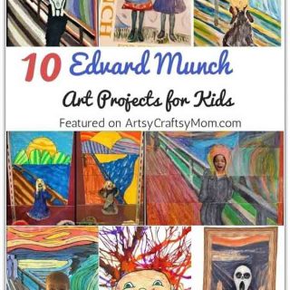 Why did Edvard Munch paint 'The Scream'? Find out this and more about the artist with the help of these Edgy Edvard Munch Art Projects for Kids.