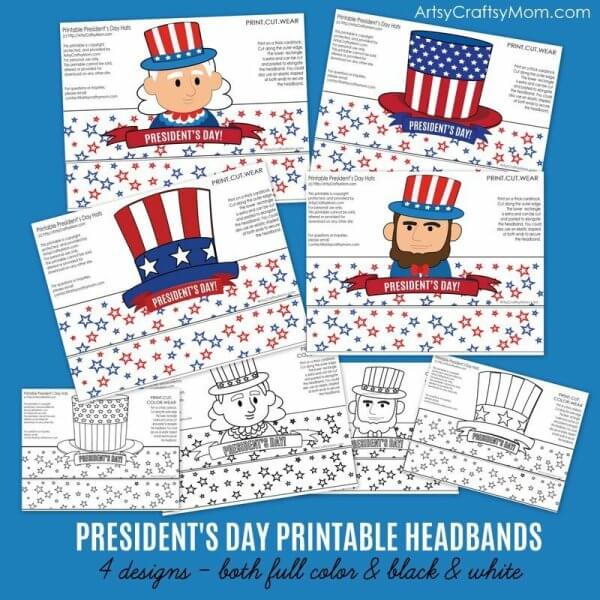 Check out our list of President's Day Crafts that'll help you learn more about George Washington and all the other presidents of the United States!