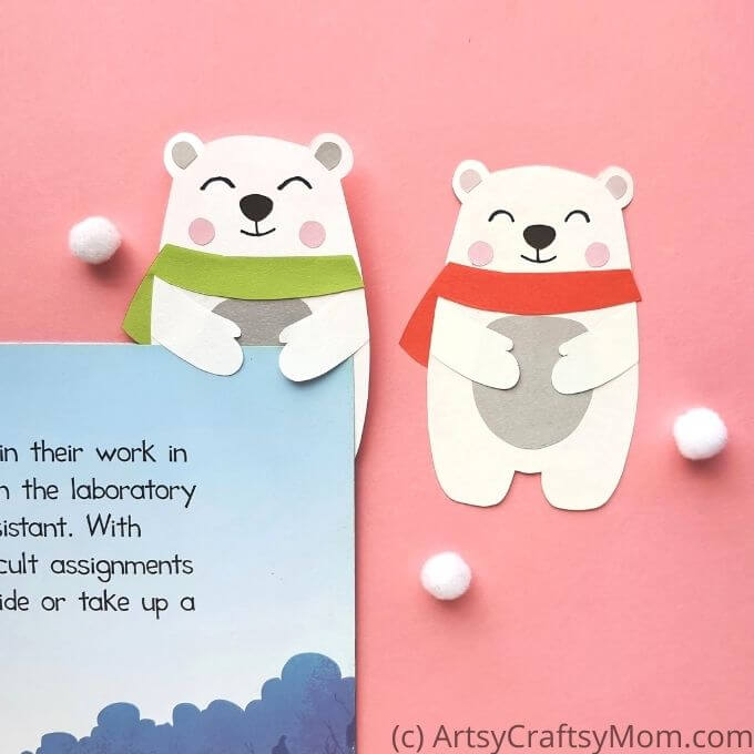 Let this Polar Bear Hug Bookmark be your new partner in your reading journey this year! Whatever your reading goal is, this guy will be by your side!