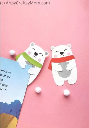Let this Polar Bear Hug Bookmark be your new partner in your reading journey this year! Whatever your reading goal is, this guy will be by your side!