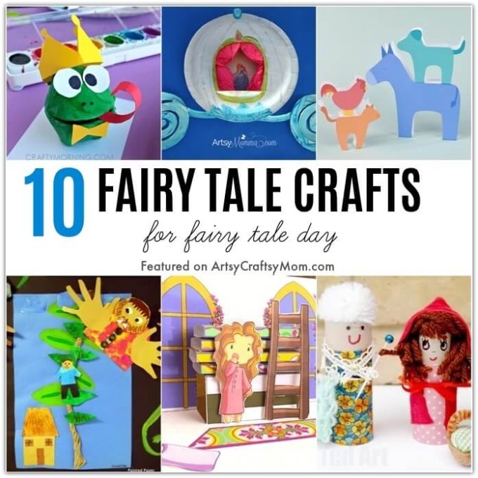 These Fairy Tale Crafts for Kids are perfect for 'Tell a Fairy Tale Day' or any other day of the year! Relive your favorite stories through these crafts!