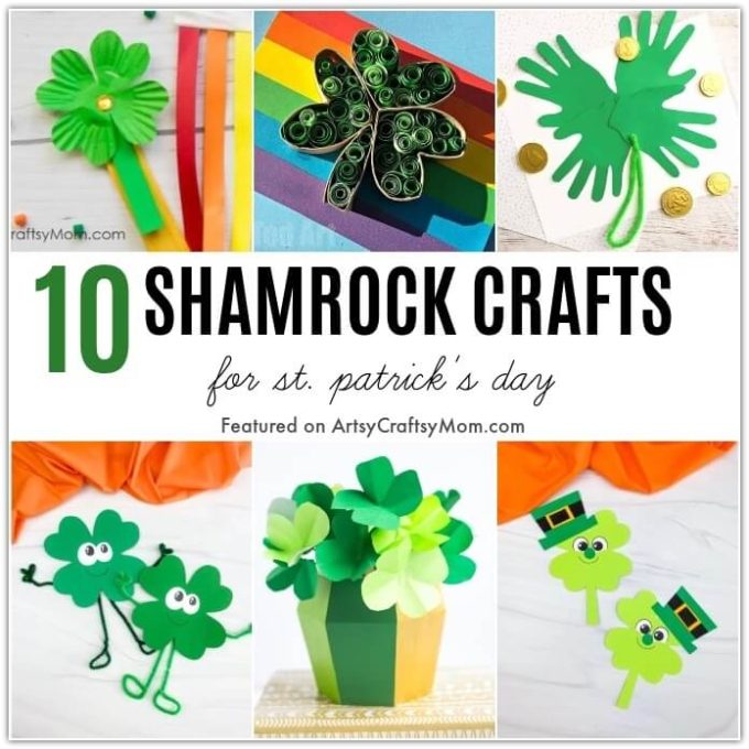 Bring home a dose of good luck with these easy and fun Shamrock Crafts for St. Patrick's Day! Time to get out all the green craft supplies!