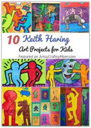 Everyone will love these Keith Haring Art Projects for Kids, inspired by the famous American artist's work, philosophies and colorful life!