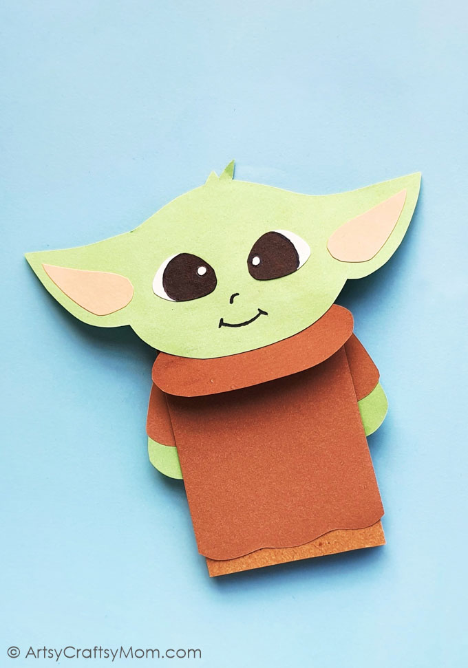 Paper Bag Yoda Craft Featured
