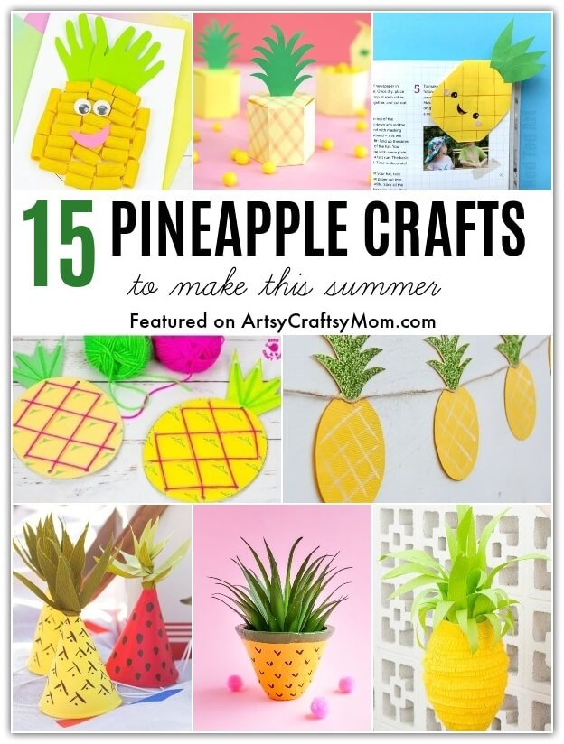 These juicy pineapple crafts are perfect to refresh yourself this summer! Get ready with all your craft supplies to make toys, decor and more!