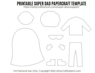 Let your hero know that he is a superhero - with an easy and fun Super Dad Puppet!  This is the perfect Father's Day Craft for kids of all ages.
