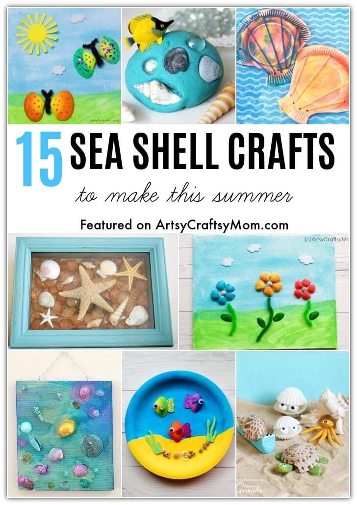 Maritime decoration make with shells themselves - 15 craft ideas