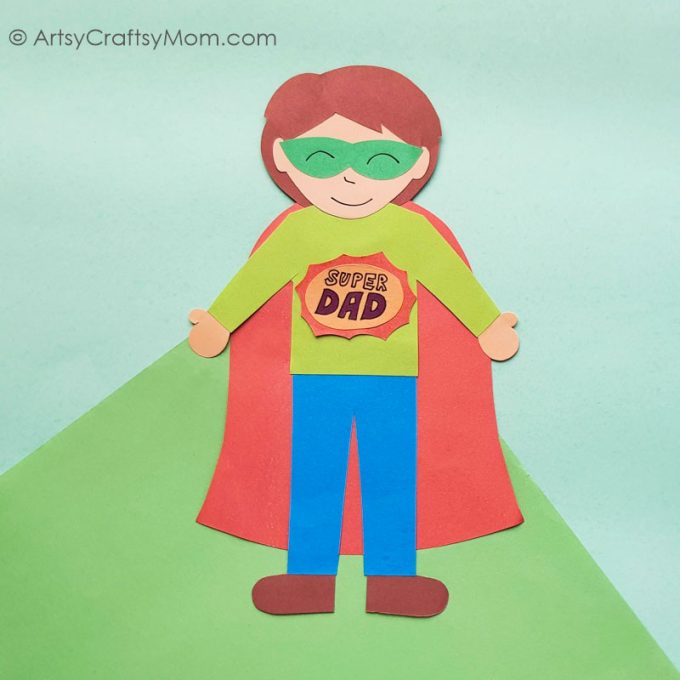 Let your hero know that he's a super hero - with an Easy and Fun Super Dad Puppet! This is the perfect Father's Day Craft for Kids of all ages.