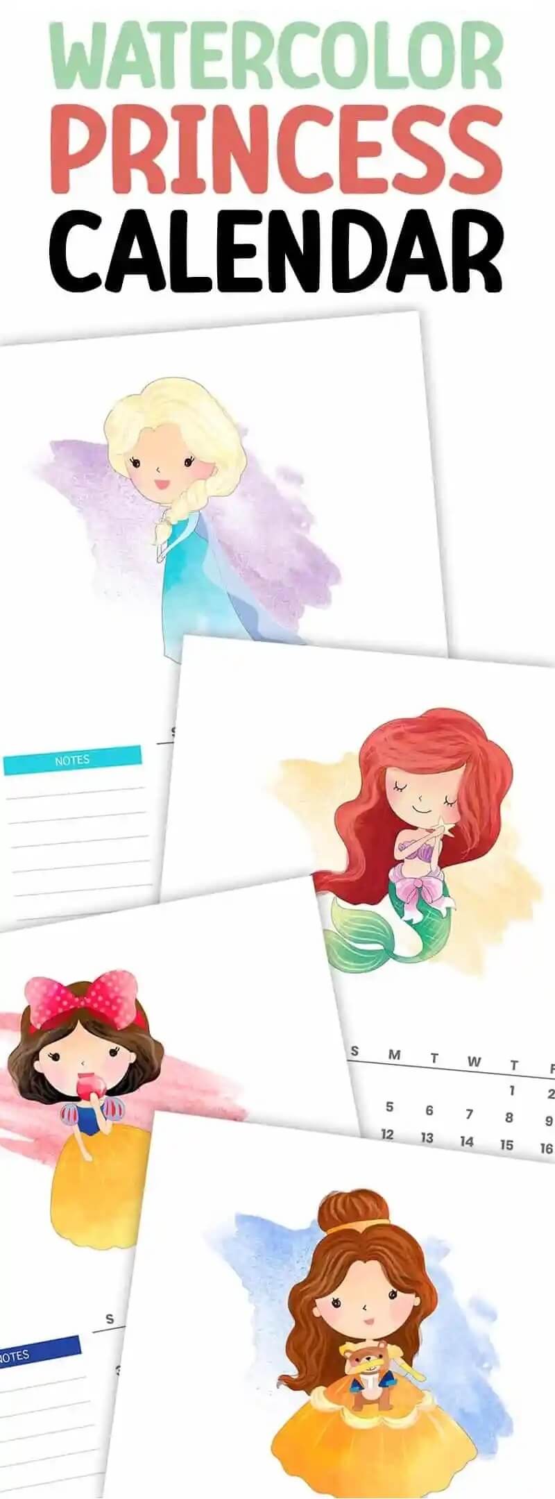 10 Free Printable Calendar Pages for Kids for 2026 4 10 Free Printable Calendar Pages for Kids - Make 2025 your family's most organized year yet with designs like Disney princess, superheroes, unicorns and more!