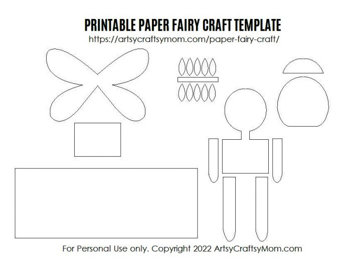 This Paper Fairy Craft for kids will be one of the most beautiful paper crafts you've ever made!  Perfect for a storybook or DIY puppet show!