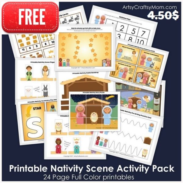 Printable Nativity Themed Activity Pack
