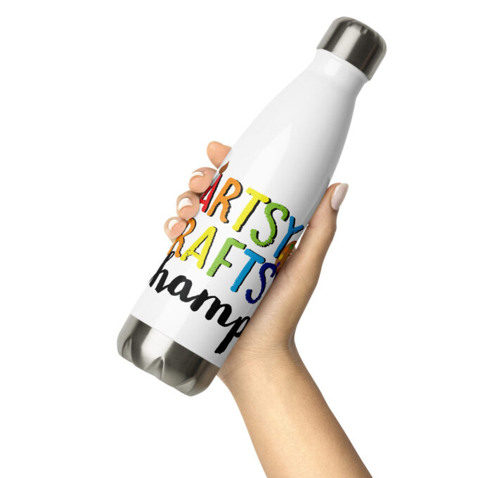 stainless steel water bottle white 17oz front 2 62c568671e6f9