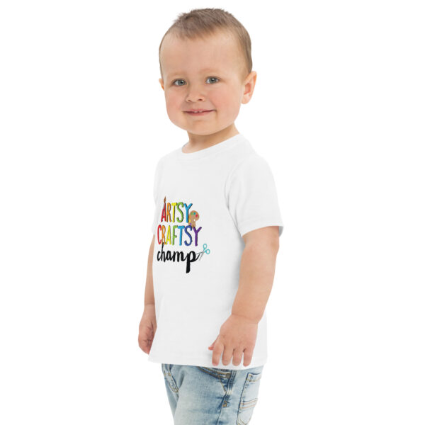 toddler jersey t shirt white left front 62c5656312995