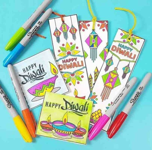 Diwali Cards Bookmarks