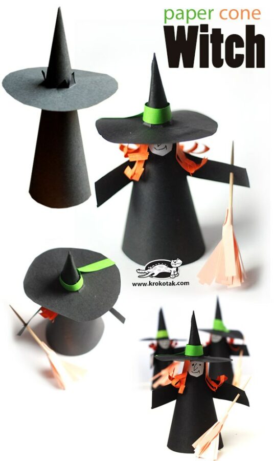 It's October, so go crazy with these witch crafts for Halloween! From paper plates to toilet paper rolls to cups, you can turn anything into a witch!