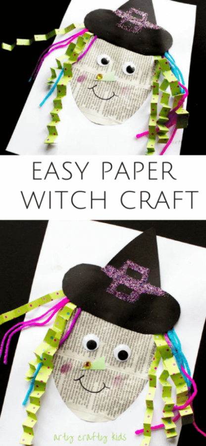 It's October, so go crazy with these witch crafts for Halloween! From paper plates to toilet paper rolls to cups, you can turn anything into a witch!