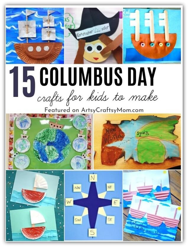 We've got a bunch of fun and easy Columbus Day Crafts to celebrate the spirit of exploration! We've got ships, activities and much more!
