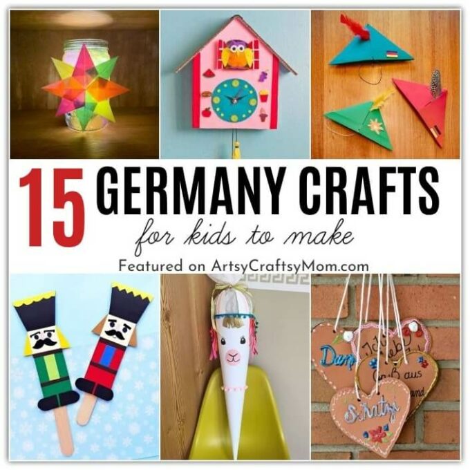 Our collection of Germany Crafts for Kids is ideal to help you learn about this amazing country! Perfect for German Unity Day and Oktoberfest!