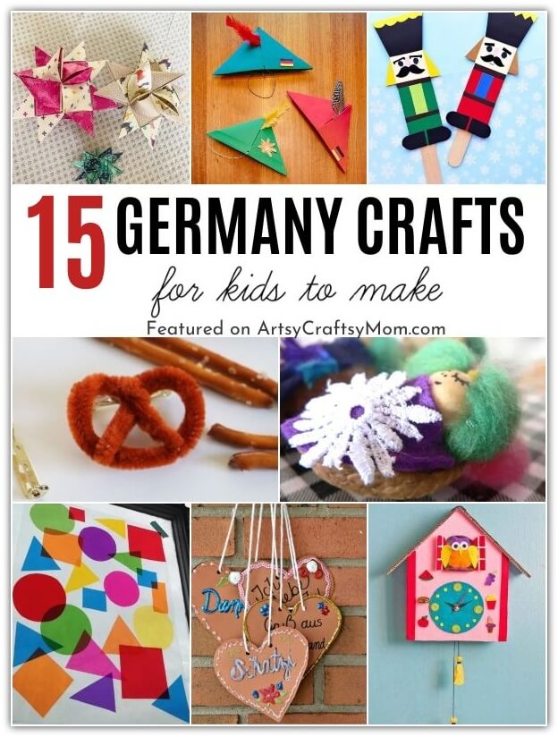 Our collection of Germany Crafts for Kids is ideal to help you learn about this amazing country! Perfect for German Unity Day and Oktoberfest!