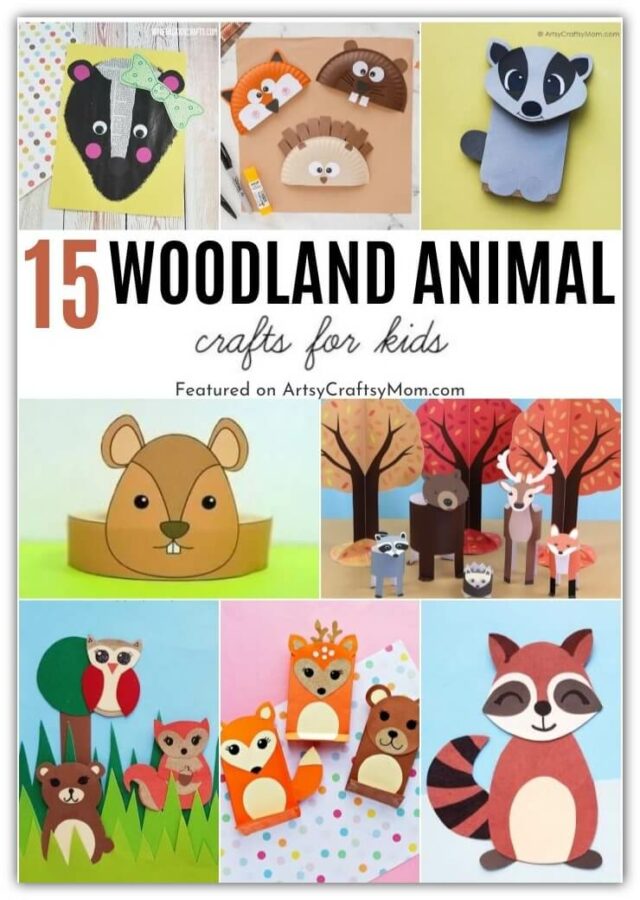 These Wonderful Woodland Animal Crafts for Fall are perfect for the season, especially for little animal lovers! Have fun with foxes, owls & more!