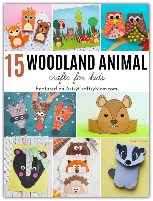 These Wonderful Woodland Animal Crafts for Fall are perfect for the season, especially for little animal lovers! Have fun with foxes, owls & more!