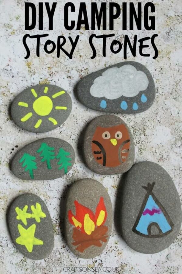 15 Cute and Charming Camp Crafts for Kids 7 The weather's always perfect for these Camp Crafts for Kids, which you can do indoors as well! Make fires, toast some smores & have a good time!
