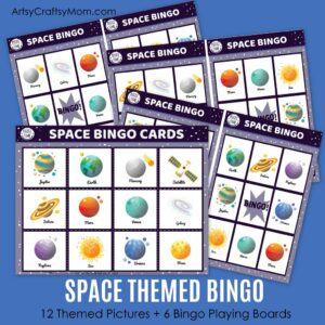 Printable Space Themed Bingo Cards