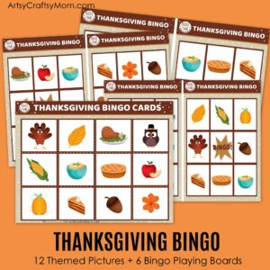 Printable Thanksgiving Bingo Cards