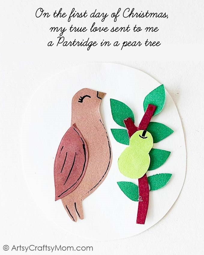 This 12 Days of Christmas Craft is inspired by the '12 Days of Christmas' carol to celebrate the holiday season and make lasting memories!