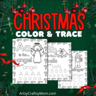 Christmas Color & Trace