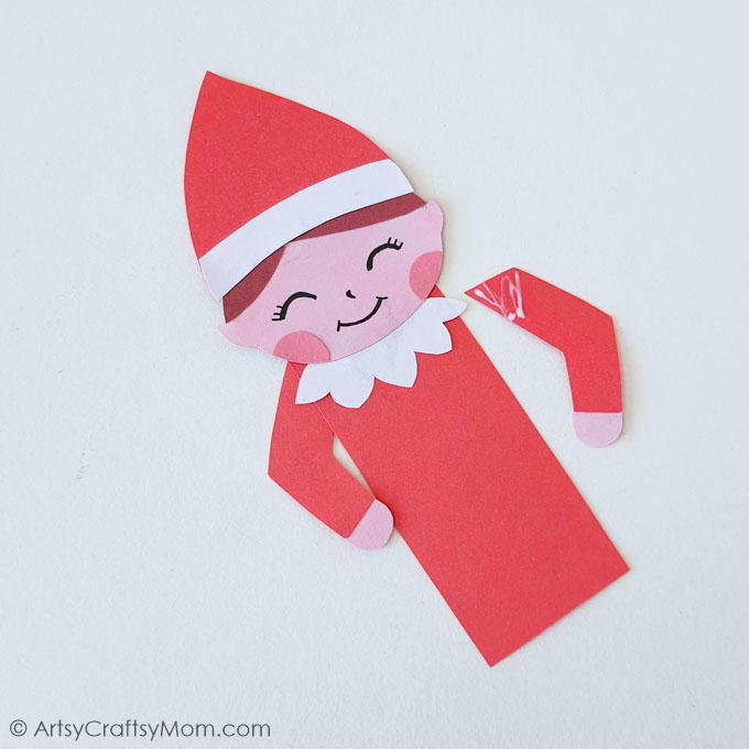 This Elf on the Shelf Bookmarks Craft is a fun way to celebrate the Christmas icon who tells Santa about everything you're doing!