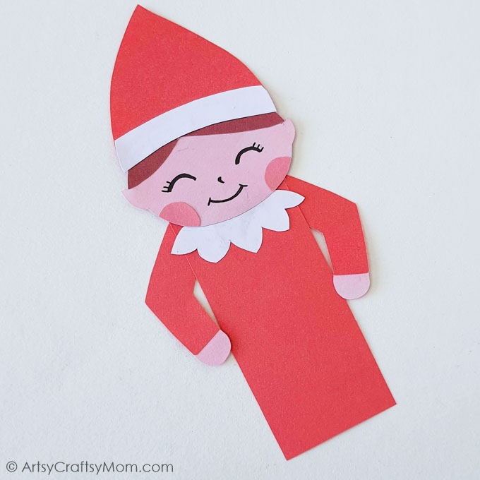This Elf on the Shelf Bookmarks Craft is a fun way to celebrate the Christmas icon who tells Santa about everything you're doing!