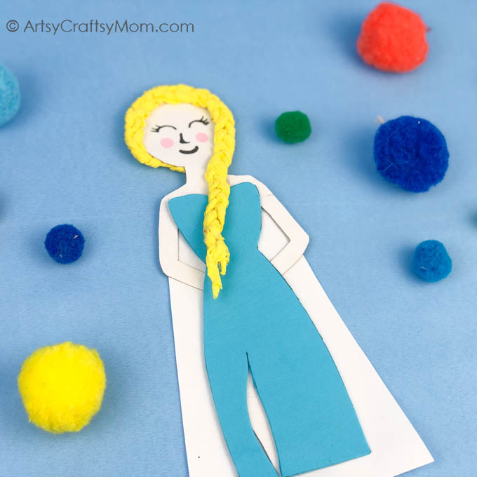 Frozen fans, this Princess Elsa Papercraft is the perfect project for you this season! Comes with a free printable that helps you build this pretty craft!
