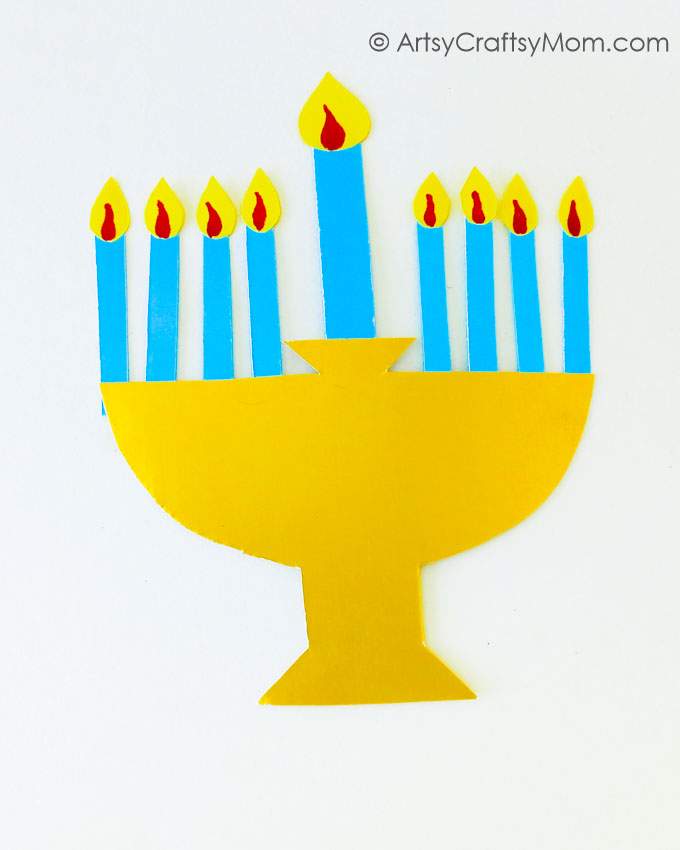Hanukkah Popup Card 4