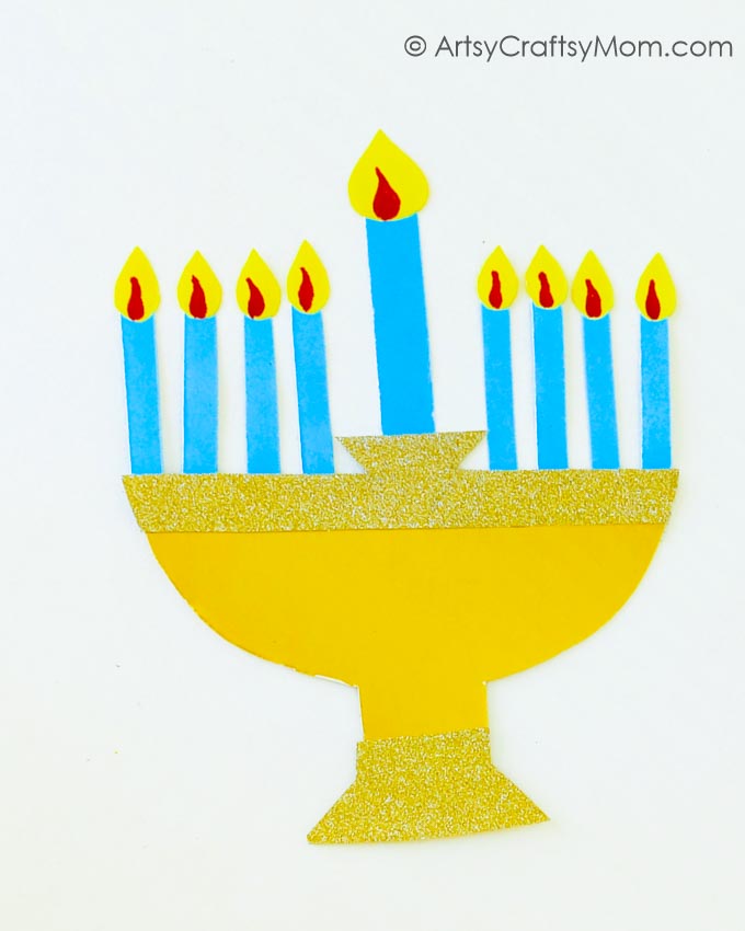 This DIY Hanukkah Popup Card is easy for kids to make themselves, & they'll be quite impressed with the outcome - popup cards are always a hit!