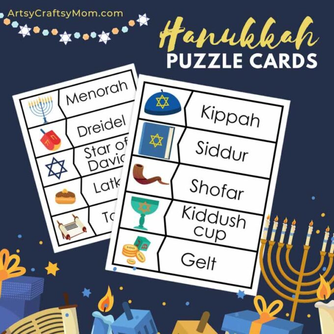 Hanukkah Vocabulary Puzzle
