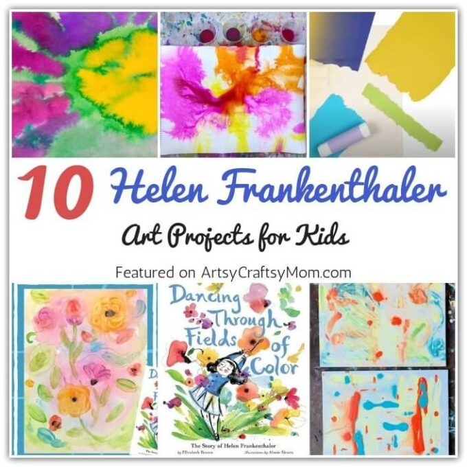 These Helen Frankenthaler Art Projects for Kids introduce us to the woman who smashed through the male-dominated art scene - with color power!