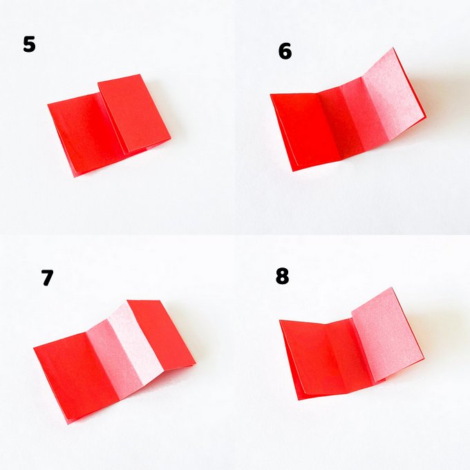 Origami apple craft