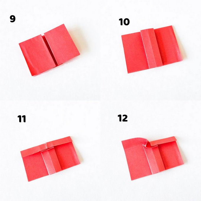 Origami apple craft