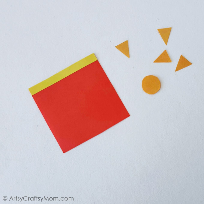 Have fun with this Easy Shape Nutcracker Craft, that's a great activity for preschoolers and kindergarteners to learn about shapes & play with them!