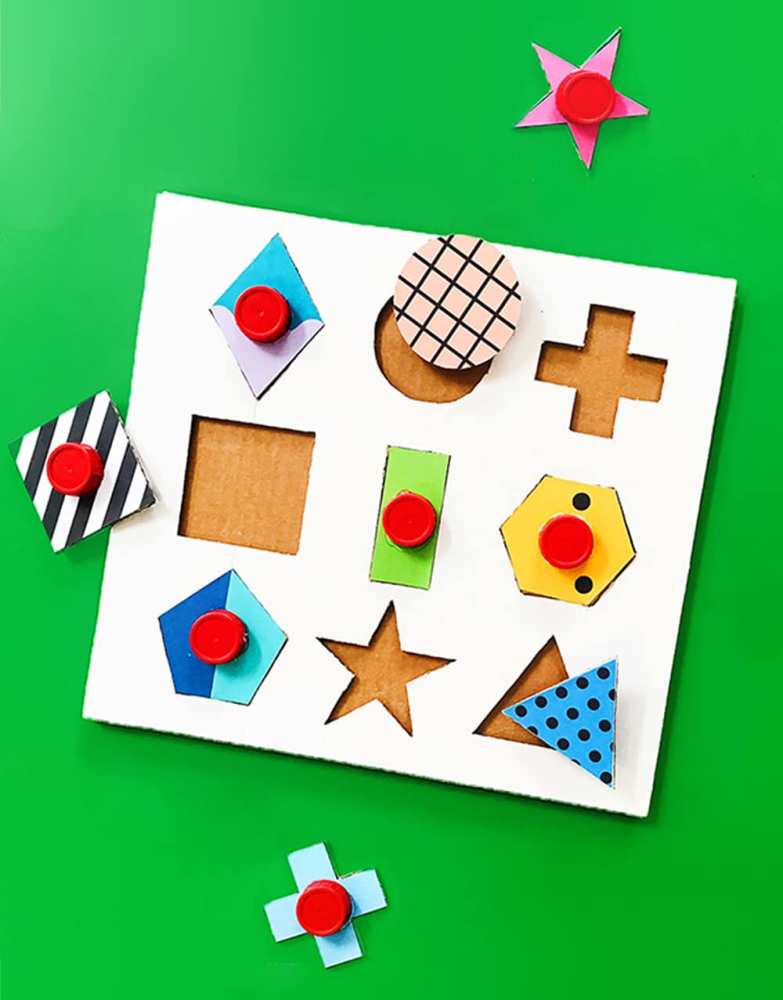 These Fun and Easy DIY Puzzles for Kids are perfect for keeping the little ones occupied - both making the puzzles and playing with them!