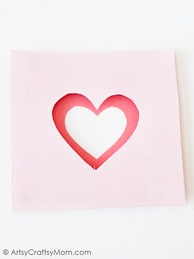 This gorgeous 3D Layered Heart Papercraft is a great Valentine's Day craft for kids - and the kid-at-heart! Perfect for a classroom V-Day project!