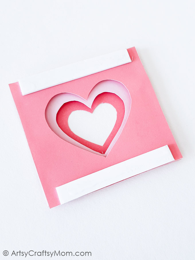 This gorgeous 3D Layered Heart Papercraft is a great Valentine's Day craft for kids - and the kid-at-heart! Perfect for a classroom V-Day project!