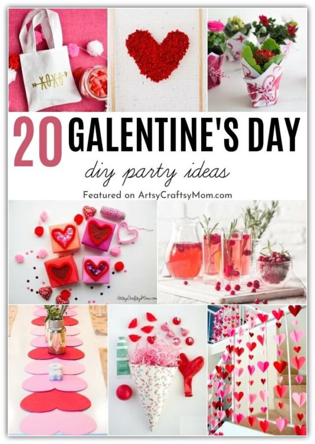 These DIY Galentine's Day party ideas are just what you need to throw your BFFs a fun bash! From decor to food to gifts, there's a lot to make & do!