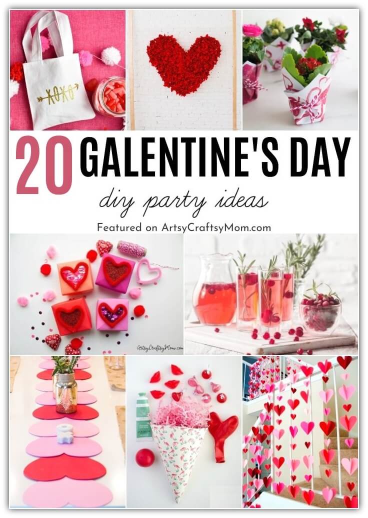 20 Gorgeous DIY Galentine's Day Party Ideas 1 These DIY Galentine's Day party ideas are just what you need to throw your BFFs a fun bash! From decor to food to gifts, there's a lot to make & do!