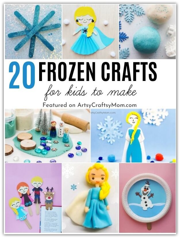 This list of Frozen Crafts for Kids will be more than enough to keep you busy all winter! Features multiple Frozen characters including your favorites!