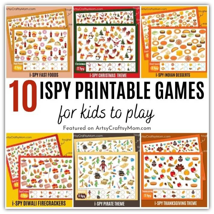Nothing can beat these printable ISpy games when it comes to keeping kids busy! Whether it's Christmas, Diwali, or New Year's - we've got it all!