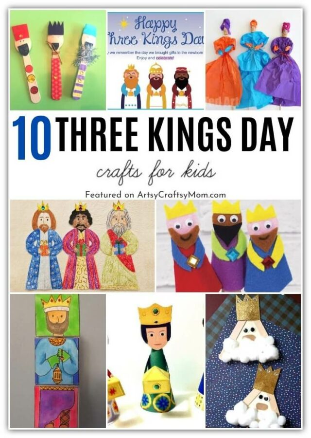 These Three Kings Day Crafts are perfect for kids to celebrate DÍA DE REYES, or the Feast of the Epiphany, an important festival in Latin America!
