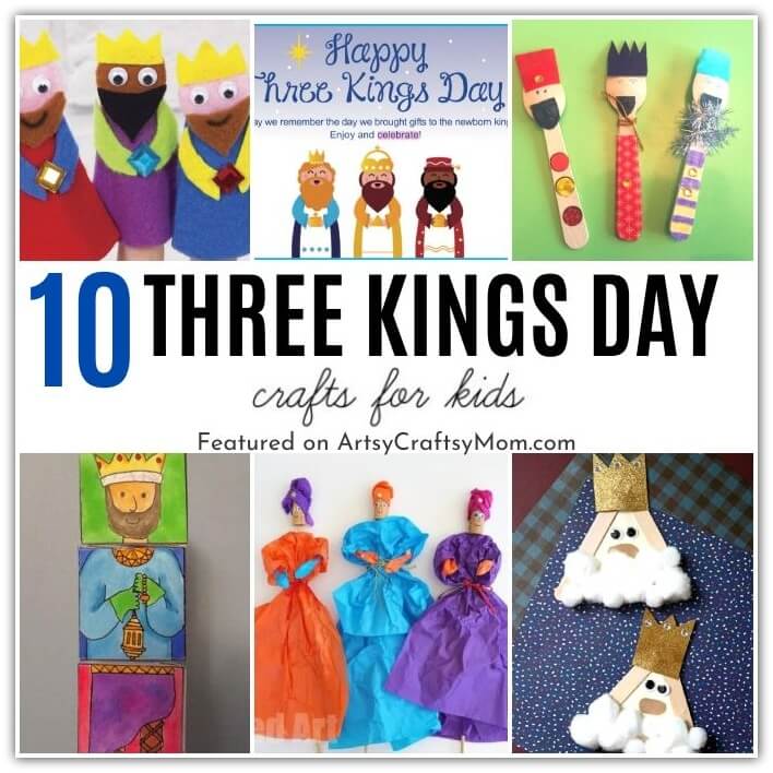 These Three Kings Day Crafts are perfect for kids to celebrate DÍA DE REYES, or the Feast of the Epiphany, an important festival in Latin America!