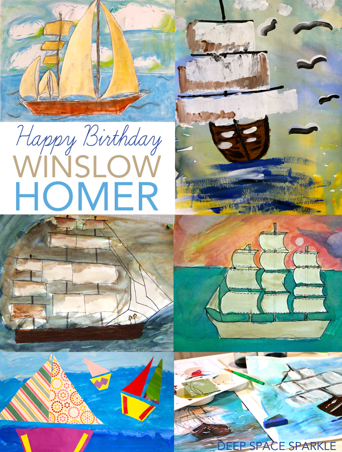 Here are Winslow Homer art projects for kids that help us understand the famous American artist, Winslow Homer, and his amazing work!